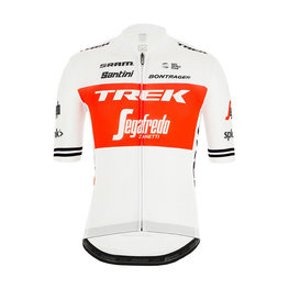 SANTINI Tricou de ciclism cu mânecă scurtă - TREK 2019 SLEEK99 - alb/roșu