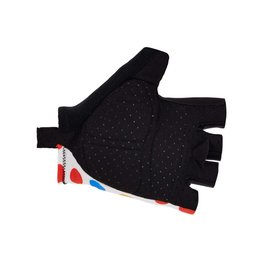 SANTINI Mănuși de ciclism fără degete - TOUR DE FRANCE 2024 - alb/roșu