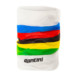 SANTINI Guler de ciclism - UCI RAINBOW - alb/curcubeu