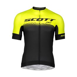 SCOTT Tricou de ciclism cu mânecă scurtă - RC PRO 2019 - negru/galben