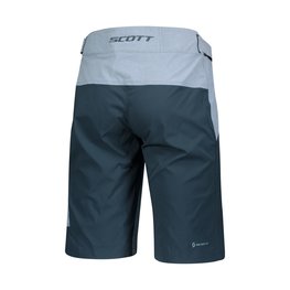 SCOTT Pantaloni scurți de ciclism fără bretele - TRAIL FLOW - albastru