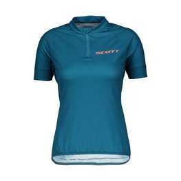 SCOTT Tricou de ciclism cu mânecă scurtă - ENDURANCE 30 LADY - albastru