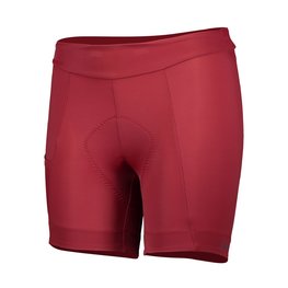 SCOTT Pantaloni scurți de ciclism fără bretele - ENDURANCE 20 LADY - bordo