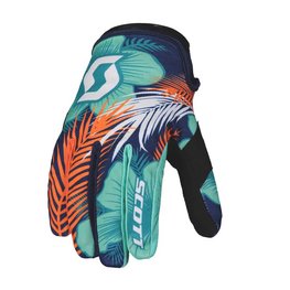 SCOTT Mănuși cu degete lungi de ciclism - 250 SWAP - portocaliu/albastru deschis