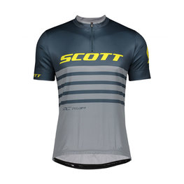 SCOTT Tricou de ciclism cu mânecă scurtă - RC TEAM 20 MTB - galben/albastru