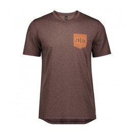 SCOTT Tricou de ciclism cu mânecă scurtă - TRAIL FLOW DRI - bordo