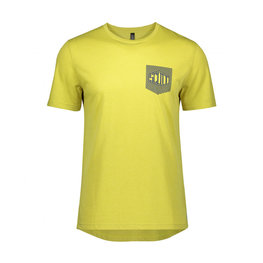 SCOTT Tricou de ciclism cu mânecă scurtă - TRAIL FLOW DRI - galben