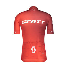 SCOTT Tricou de ciclism cu mânecă scurtă - RC PRO 2021 - roșu/alb