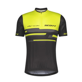 SCOTT Tricou de ciclism cu mânecă scurtă - RC TEAM 20 MTB - galben/negru