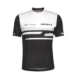 SCOTT Tricou de ciclism cu mânecă scurtă - RC TEAM 20 MTB - alb/negru