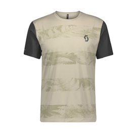 SCOTT Tricou de ciclism cu mânecă scurtă - TRAIL FLOW - bej