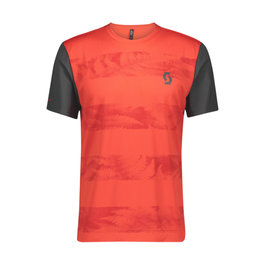 SCOTT Tricou de ciclism cu mânecă scurtă - TRAIL FLOW - roșu