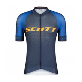 SCOTT Tricou de ciclism cu mânecă scurtă - RC PRO SS - portocaliu/albastru