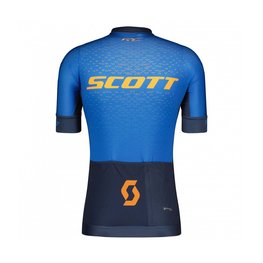 SCOTT Tricou de ciclism cu mânecă scurtă - RC PRO SS - portocaliu/albastru