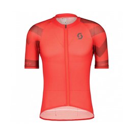 SCOTT Tricou de ciclism cu mânecă scurtă - RC PREMIUM CLIMBER - gri/roșu