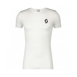 SCOTT Tricou de ciclism cu mânecă scurtă - CARBON - alb