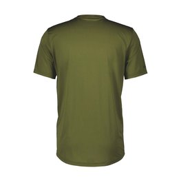 SCOTT Tricou de ciclism cu mânecă scurtă - TRAIL FLOW ZIP SS - verde