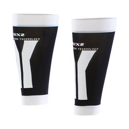 SIX2 Încălzitoare de genunchi pentru ciclism - CALF - negru/alb