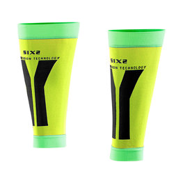 SIX2 Încălzitoare de genunchi pentru ciclism - CALF - galben/verde