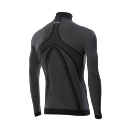 SIX2 Tricou de ciclism cu mânecă lungă - KIDS TS3 - negru