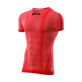SIX2 Tricou de ciclism cu mânecă scurtă - TS1 - roșu