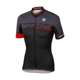 SPORTFUL Tricou de ciclism cu mânecă scurtă - SC TEAM - negru/roșu