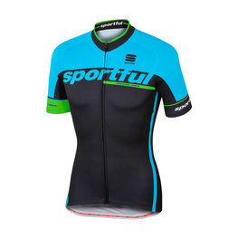 SPORTFUL Tricou de ciclism cu mânecă scurtă - SC TEAM - negru/albastru deschis