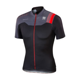 SPORTFUL Tricou de ciclism cu mânecă scurtă - BODYFIT PRO TEAM - negru/gri