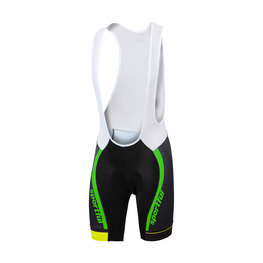 SPORTFUL Pantaloni scurți de ciclism cu bretele - SC TEAM - verde/negru