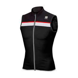 SPORTFUL Tricoul de ciclism fără mâneci - PISTA - negru/alb