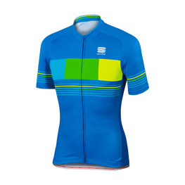 SPORTFUL Tricou de ciclism cu mânecă scurtă - STRIPE - galben/albastru