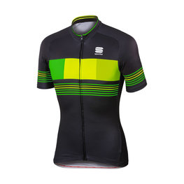 SPORTFUL Tricou de ciclism cu mânecă scurtă - STRIPE - negru/galben