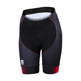 SPORTFUL Pantaloni scurți de ciclism fără bretele - GRUPPETTO PRO LADY - roz/negru