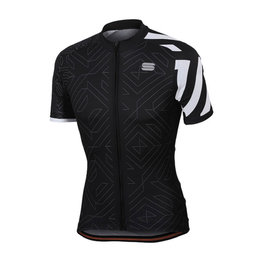 SPORTFUL Tricou de ciclism cu mânecă scurtă - PRISM - alb/negru
