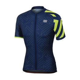 SPORTFUL Tricou de ciclism cu mânecă scurtă - PRISM - albastru/galben