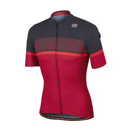 SPORTFUL Tricou de ciclism cu mânecă scurtă - FREQUENCE - roz/gri