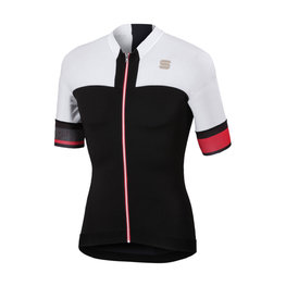 SPORTFUL Tricou de ciclism cu mânecă scurtă - STRIKE - alb/negru