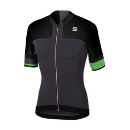SPORTFUL Tricou de ciclism cu mânecă scurtă - STRIKE - verde/gri/negru