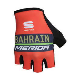SPORTFUL Mănuși de ciclism fără degete - BAHRAIN MERIDA 2018 - roșu/negru/albastru