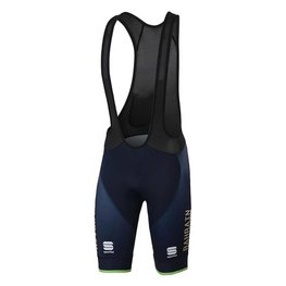 SPORTFUL Pantaloni scurți de ciclism cu bretele - BAHRAIN MERIDA 2018 - albastru