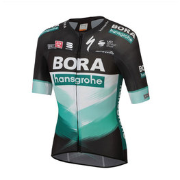 SPORTFUL Tricou de ciclism cu mânecă scurtă - BORA HANSGROHE 2020 - negru/verde