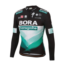 SPORTFUL Tricou de cilism pentru iarnă cu mânecă lungă - BORA 2020 WINTER - verde/negru