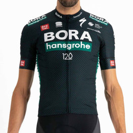 SPORTFUL Tricou de ciclism cu mânecă scurtă - BORA HANSGROHE 2021 - verde/gri