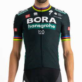 SPORTFUL Tricou de ciclism cu mânecă scurtă - BORA HANSGROHE 2021  - gri/verde
