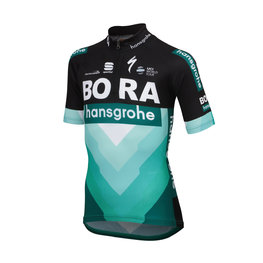 SPORTFUL Tricou de ciclism cu mânecă scurtă - BORA 2019 KIDS - negru/verde