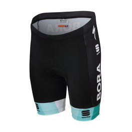 SPORTFUL Pantaloni scurți de ciclism fără bretele - BORA 2019 KIDS - verde/negru