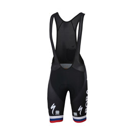 SPORTFUL Pantaloni scurți de ciclism cu bretele - BORA HANSGROHE 2019 - multicolor/negru