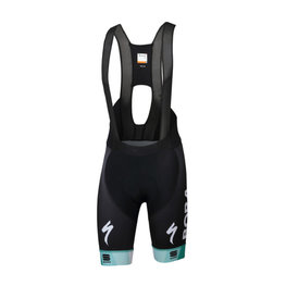 SPORTFUL Pantaloni scurți de ciclism cu bretele - BORA HANSGROHE 2019 - negru/verde