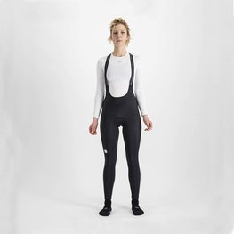 SPORTFUL Pantaloni de ciclism lungi cu bretele - CLASSIC W LADY - negru