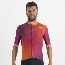SPORTFUL Tricou de ciclism cu mânecă scurtă - ROCKET - portocaliu/bordo